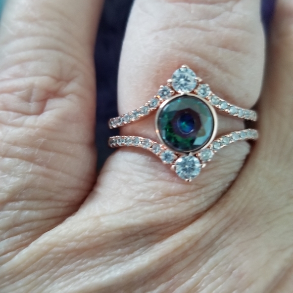 RAINBOW TOPAZ RING - Picture 2 of 10